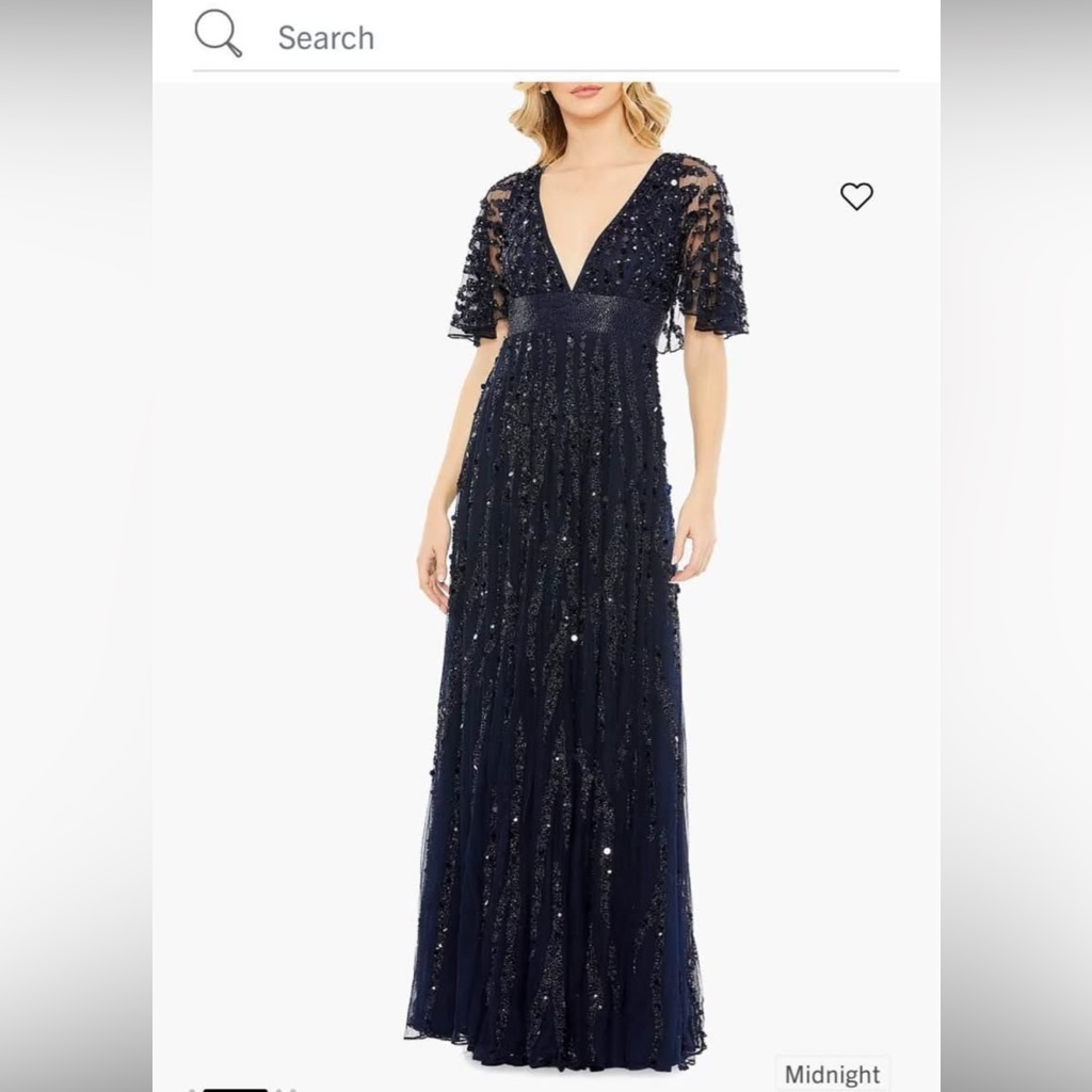 Mac Duggal Midnight Blue Gown